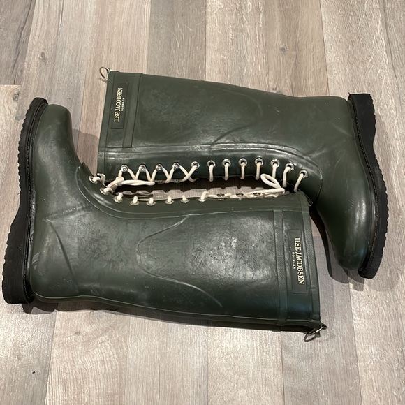 Women Ilse Jacobsen Rainboots Long | Long Rubber Boots Army - Picture 14 of 16